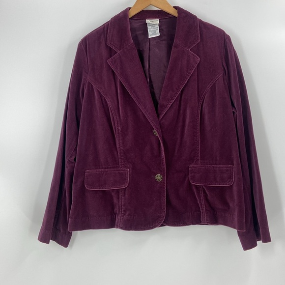 White Stag plum Valour  blazer jacket button front two pockets extra large - Picture 11 of 13